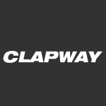 Clapway - logo black and white