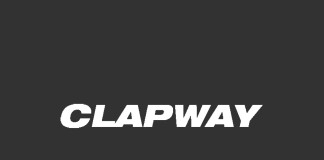 Clapway - logo black and white