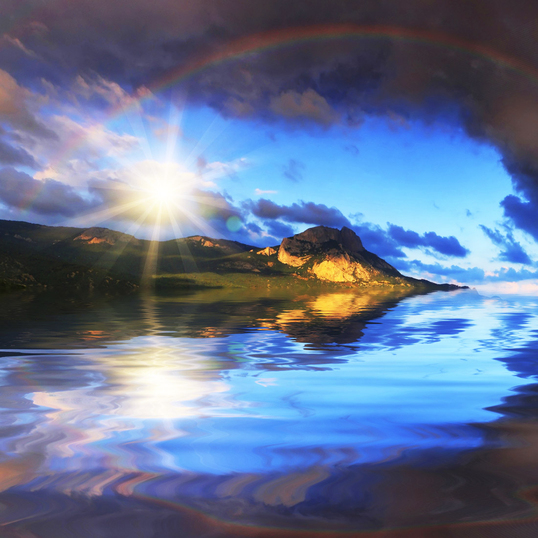 Rainbow reflection - clapway
