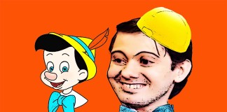 Arrested Martin Shkreli and Pinocchio