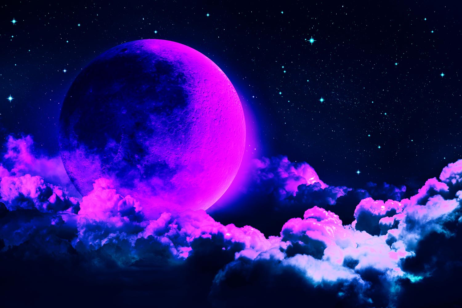 Bs лунна. Фиолетовая Луна. Фиолетовый космос. Сиреневая Луна. Фиолетовая ночь.