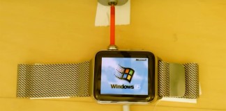 Windows 95 Installed on Apple Watch Clapway