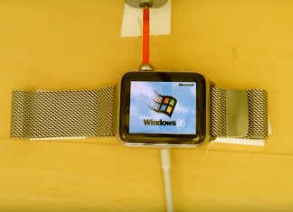 Windows 95 Installed on Apple Watch Clapway