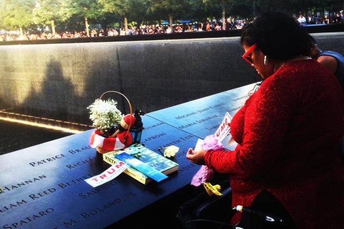 Black Woman Says Donald Trump is Only Hope at 911 Memorial Clapway