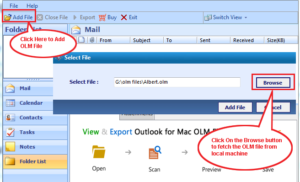 How to import olm file into windows outlook