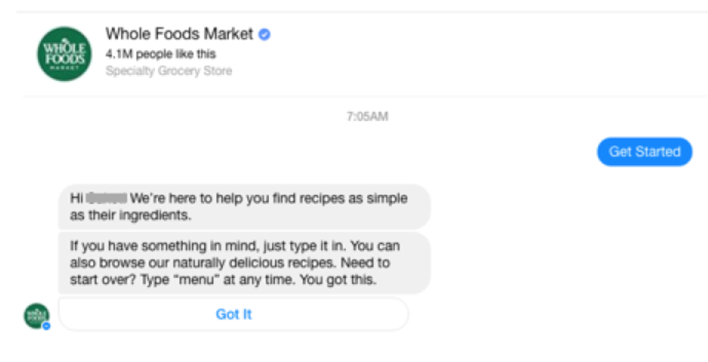 Whole Foods bot