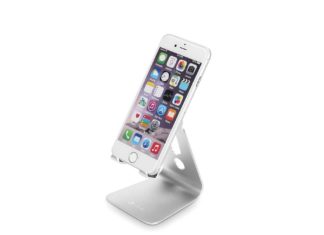 iCever Aluminium Adjustable Placement Angle Desktop Cellphone Stand (IC-CS01), Compatible For Cellphone Iphone6s,5C,5S,Ipad pro mini4, air2, mini3
