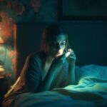 ivankv_Lonely_woman_in_bed_on_her_phone_psychedelic_style_Ultra_ad9b186a-ef43-40b8-8f9d-a64894058ac8 1 2 3 4