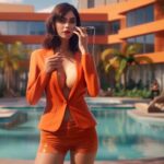 ivankv_Female_real_estate_agent_on_her_phone_hot_orange_fountai_a53f1f65-c86d-4135-87a9-2255f279ee46 1 3